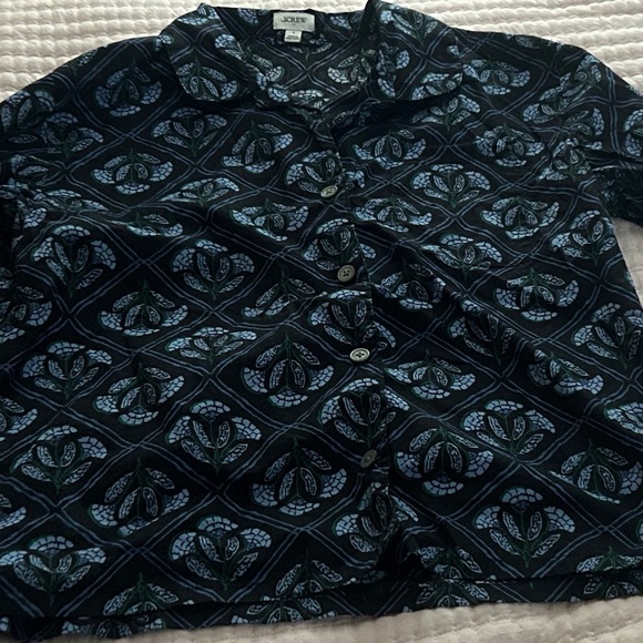 J Crew Factory Cotton Poplin Pajamas. Size Small. - Picture 6 of 9